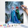 Disney Frozen Painting By Numbers Kit Hand Painting Home Decor