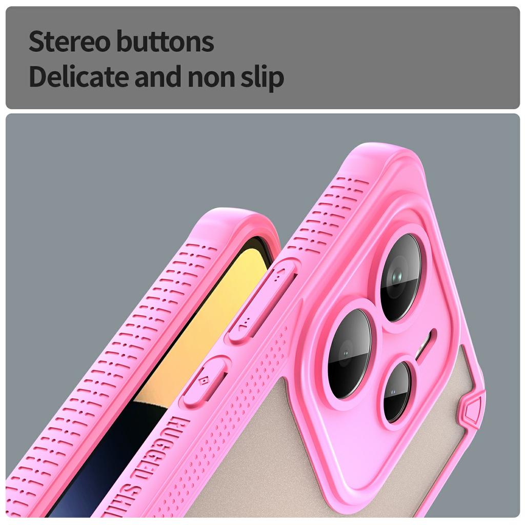 For Xiaomi Redmi Note 14 5G Case Hybrid Frosted Phone Back Cover