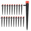 Drip Irrigation System, 20Pcs Plastic     Drip Irrigation Watering Tool Drip Irrigation Emitters with Sprinkler Drippers for Lawn and Ga