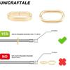 1box 50pcs 304 Stainless Steel Slide /Slider Beads For Leather Cord Bracelets Making Oval Golden 13x7x2.5mm Hole: 10.5x4.5mm