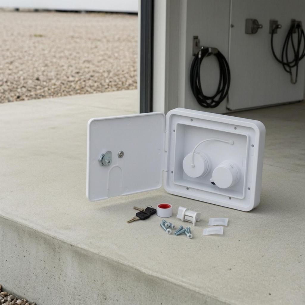 Water Fill Hatch Flow-throughFed Inlet with Keys Flush-Mount