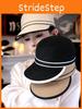 Breathable Straw Sun Hat With Wide Brim For Summer Beach And Outdoor Sunshade