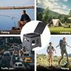 Portable Folding Toilet for Camping, Travel & Emergency Use - Odor-Resistant, Durable PP Material, Compact Design with Lid