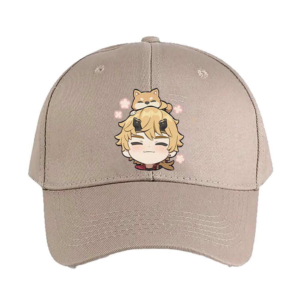 Chibi Thoma Genshin Impact Cap Summer Woman Man Adult Casual Fashion Casual Adjustable Fishing Hat Sun Hat