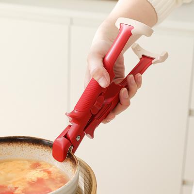 Eine Zwei-in-Eins Anti-Hitze-Klammer für gedämpfte Eierbecher, ein Schüsselhalter, eine Silikon-Anti-Hitze-Klammer zum Anheben von Tellern und Schüsseln