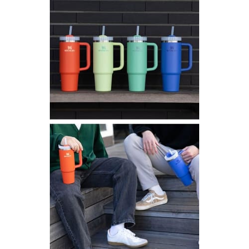 Stanley (STANLEY) Water Bottle Mug H2.0 Vacuum Slim Quencher 0.88L 10-10827-612 (Black/FF)