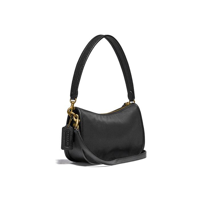 Coach C1982 Lora Crossbody Bag Crossgrain Leather Black C1982-B4BK