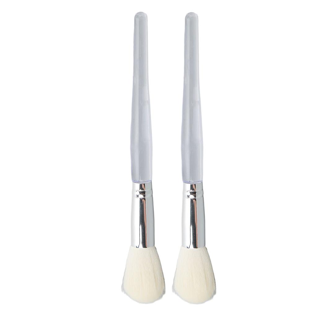 2er-Pack Gesichtsmasken-Pinsel-Applikator Klarer Griff Kosmetik-Schönheitswerkzeuge Ton-Schlammmasken-Applikator-Pinsel Weiche Borstenhaare