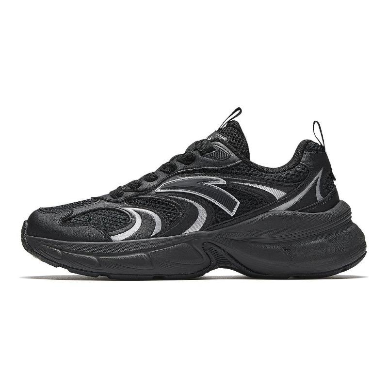 

Anta Men Galaxy Retro Versatile Thick-Sole Elevation Soft Comfort Casual Shoes Black Silver 912618839-4 44