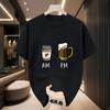 Beer Time Short Sleeve Gender Neutral Basic T-Shirt Trendy Loose Fit