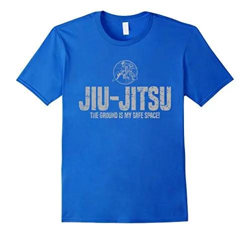 Ground Is My Safe Space Jiu Jitsu Grappling TShirt 100 Cotton ONeck Summer Short Sleeve Casual Mens Tshirt Size S3XL