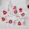 Charming Rustic Appeal Christmas Ornaments Christmas Pendants Bell Snowflakes Elk Ornaments Christmas Tree Pendants For Christmas Tree