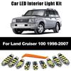 19Pcs Complete LED Interior Dome Map Door Light Kit For 1998- 2001 2002 2003 2004 2005 2006 2007 Toyota Land Cruiser 100 LC100