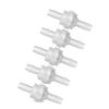 5PCS Plastic Check Valve Non Return One Way Valve for Water Treatment(6mm )