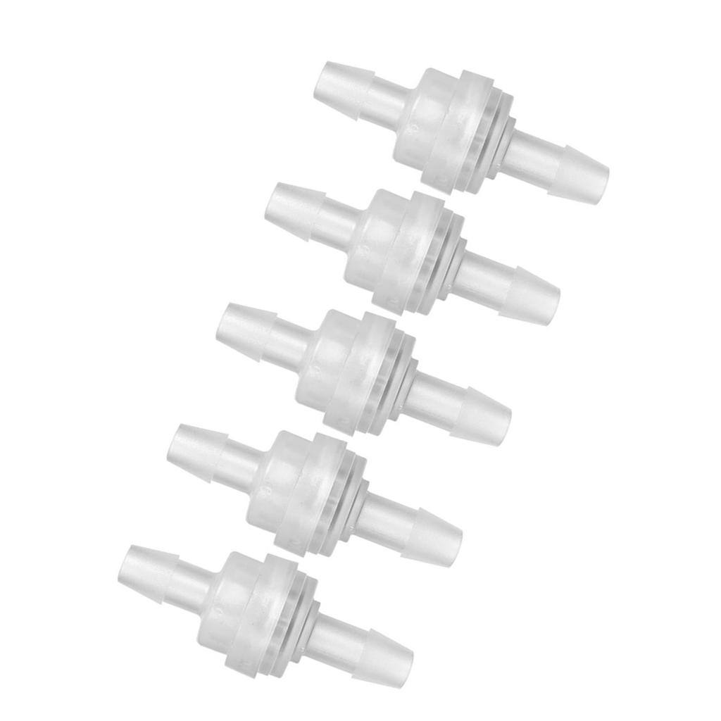 5PCS Plastic Check Valve Non Return One Way Valve for Water Treatment(6mm )