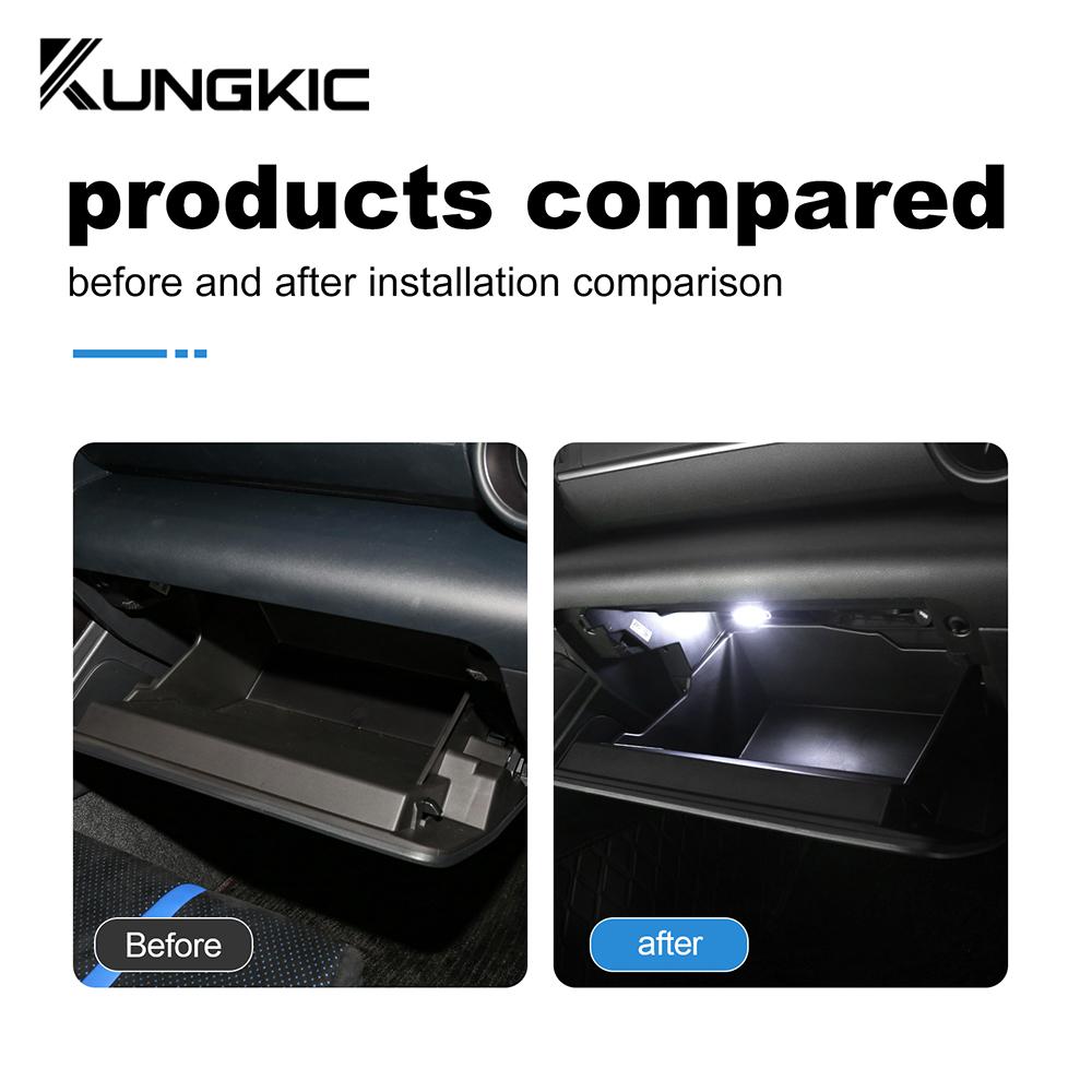 KUNGKIC RHD LHD Light For Subaru BRZ ZD8 Toyota GR86 ZN8 2025 2025 2025 2025 Car LED Glove Box Boot Compartment White Blue Lamp