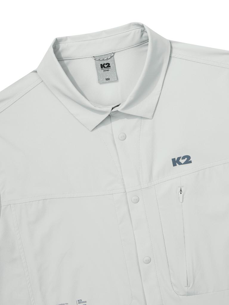 K2 Ktr Airdive Short Sleeve Shirt_Shimmer Grey