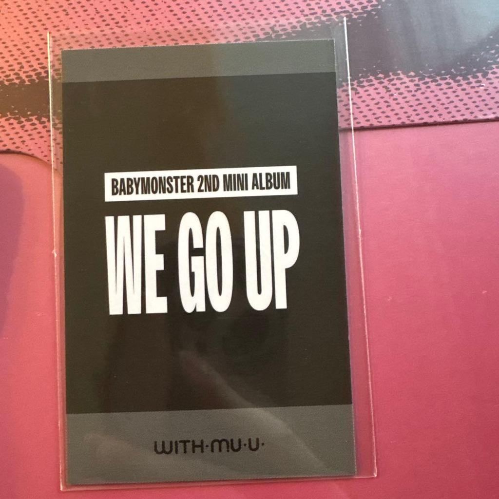 [USED] BABYMONSTER WE GO UP Ahyun withmuu bonus