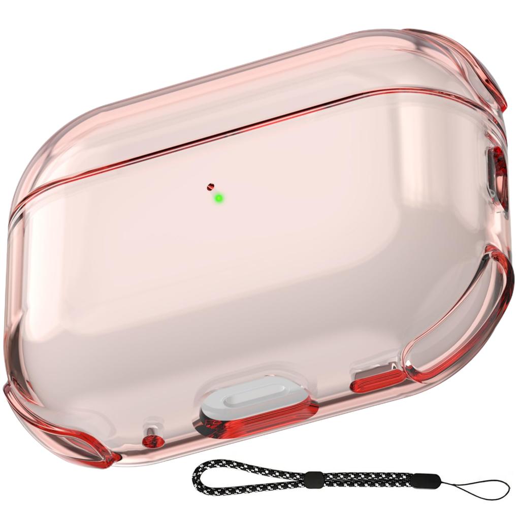 (Clear) for AirPods Pro 3 Earphone Case Clear Cover with Lanyard Soft Transparent Protective Case For AirPods Pro 3rd Generation