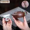 111ml Luxury Yixing Purple Clay Teapots Handmade Large Caliber Pot Raw Ore Mud Kettle Chinese Zisha Tea Set Drinkware Gifts