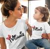 Fashion Kawaii Rainbow Parent-Child Letter Mama Mini Print Kids T-Shirt Summer Loose Short Sleeve Ladies Tops Women Girl Blouses