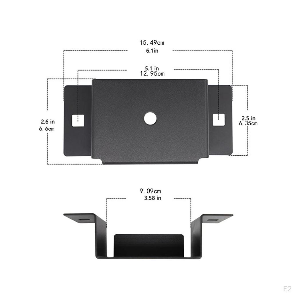 4x Buzunare pentru Stâlpi de Remorcă Metal Multifuncțional Instalare Ușoară pentru Lemn 2'' x 4'' Rezistent