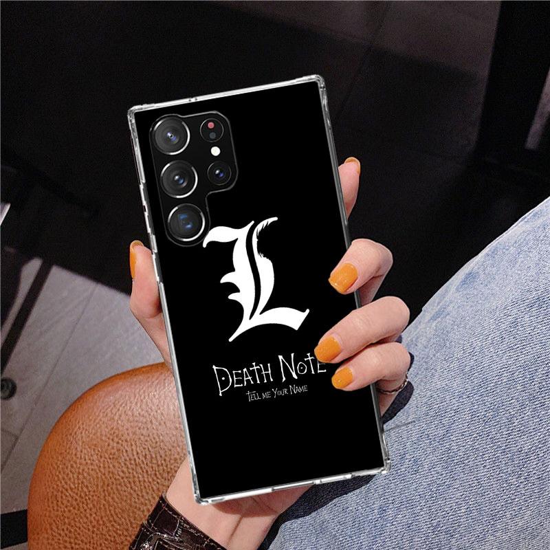 N-Note D-Death Anime Ryuk Phone Case For Samsung Galaxy S24 S25 Edge S26 Ultra S23 S22 S21 Plus S20 FE + Personalized Print Cove