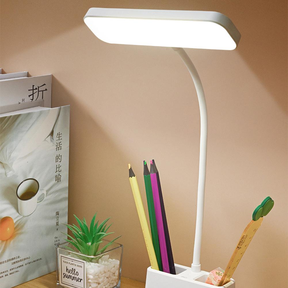 LED Desk Lamp 3 Levels Brightness Dimmable Eye Protection Table Lamp With 360 ° Universal Hose USB Power Supply Night Light