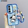 KEYSION Shockproof Case for Infinix Hot 50 4G 5G with Lanyard Soft Silicone Cute 3D Cartoon Doll Phone Cover for Infinix Hot 50 Pro 4G