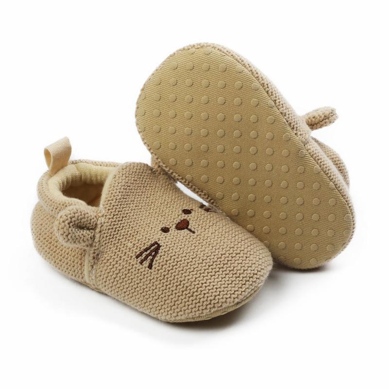 Infant Baby Knit Style Flat Non-Slip Shoes Casual Soft Comfortable First Walker Shoes Prewalker