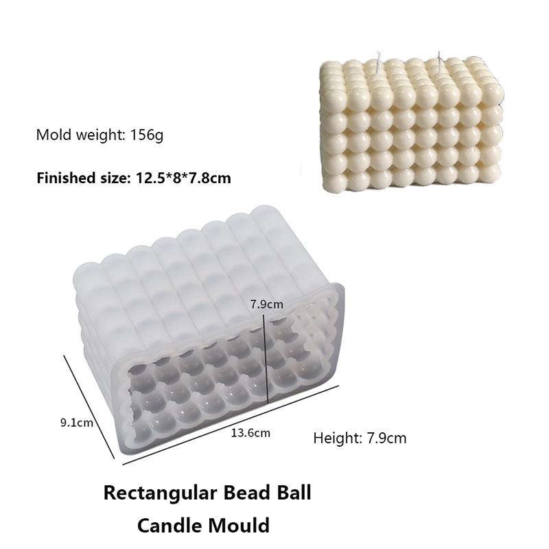 Non-stick Bubble Cube Candles Silicone Mold DIY Handmade Scented Candle Chocolate Dessert Cake Baking Molds Home Crafts Decor