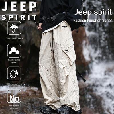 JEEP SPIRIT Men's Straight Fit Outdoor Cargo Pants