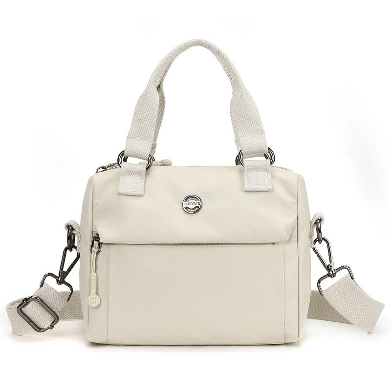 

Большая вместительная сумка через плечо, водонепроницаемая нейлоновая сумка для женщин, легкая сумка через плечо бежевый