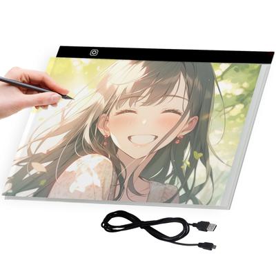 A3 Size Tracing Table with LED Light [Adjustable Brightness], Stepless Dimming, 1.5m USB Cord Included (A3 Size)
