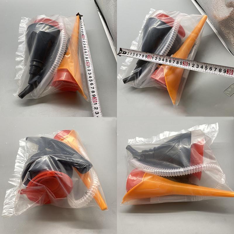 3 Pcs Fuel Plastic Funnels With Detachable Spout And Filter For Garage Motorcycle Car Van Truck Refueling Engine Diesel Petrol