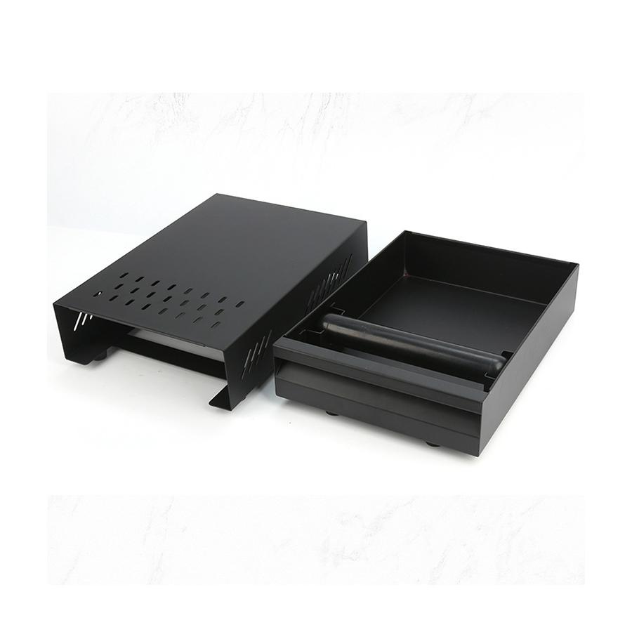 Espresso Coffee Knock Box Drawer Stainless Steel Coffee Knocker Drawer with Non Slip Feet and Removable Rubber Lever For Home