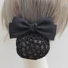 Women's Professional Hair Net Bow Clip for Work: Ideal for Hotel, Bank, Nurse, Flight Attendant, and Updo Styles.