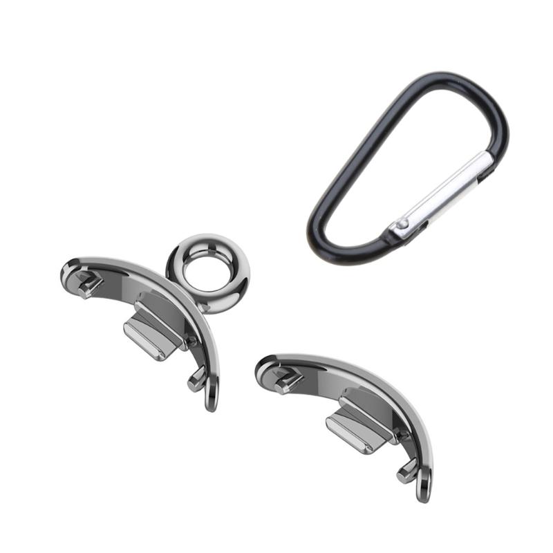 

Fashion Necklace Suitablefor Mi-Band 8 Strap Pendant Metal Bracelet Wristband Neck Decoration with Carabiner Accessories серебряный