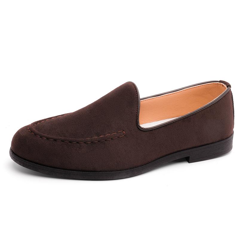 

Men s Suede Leather Loafers Soft Mens Shoes Comfortable Driving Shoes Brand Men Casual Footwear All-match Male Moccasins 45 кофейный