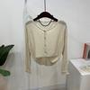 C S In The Room Women Yomi lInen baSiC Long Sleeve Knit Cardigan 3 Color