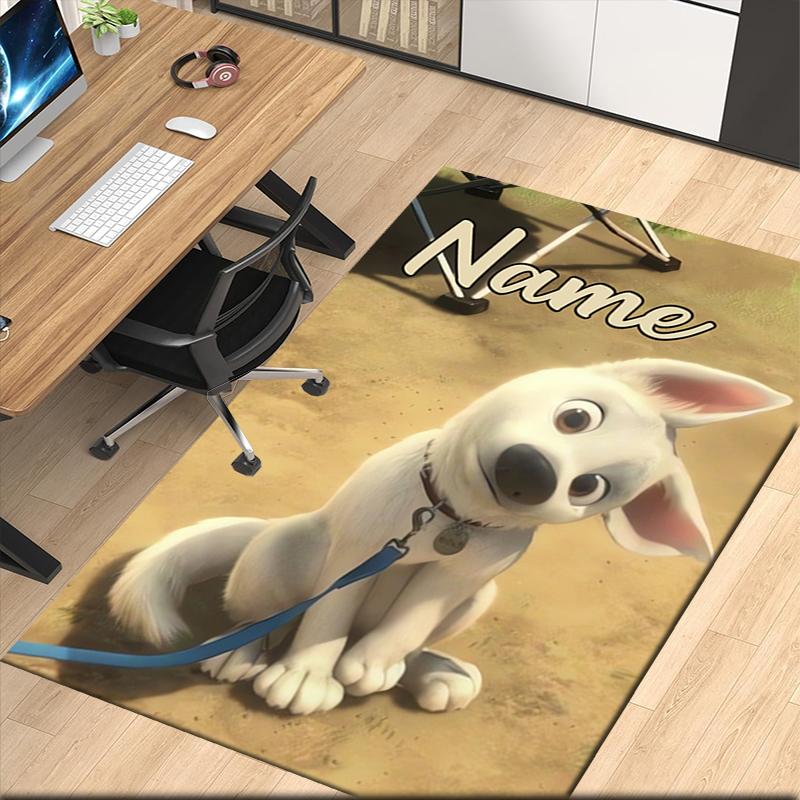 Custom Name Bolt Printed Carpet, for Office Chair Living Room Bedroom Kitchen Room Decor Gifts.