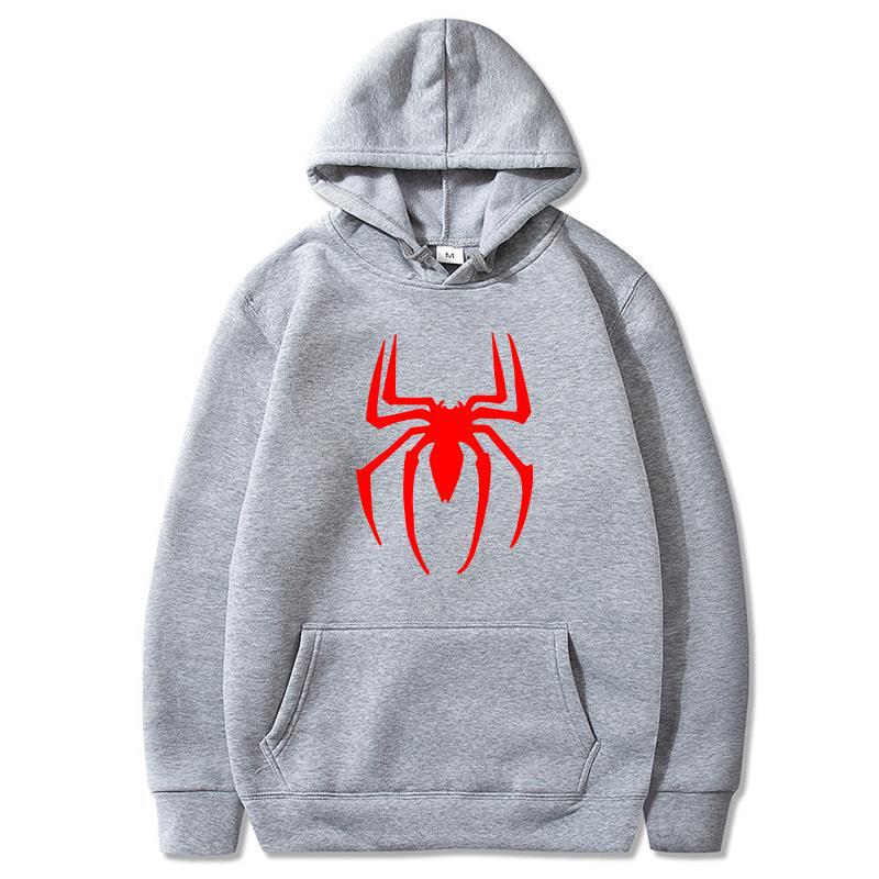 2022 neue Unisex Hoodie Street Fashion Spider Print Sweatshirt Fleece Hoodie Damen Casual Lustige Pullover