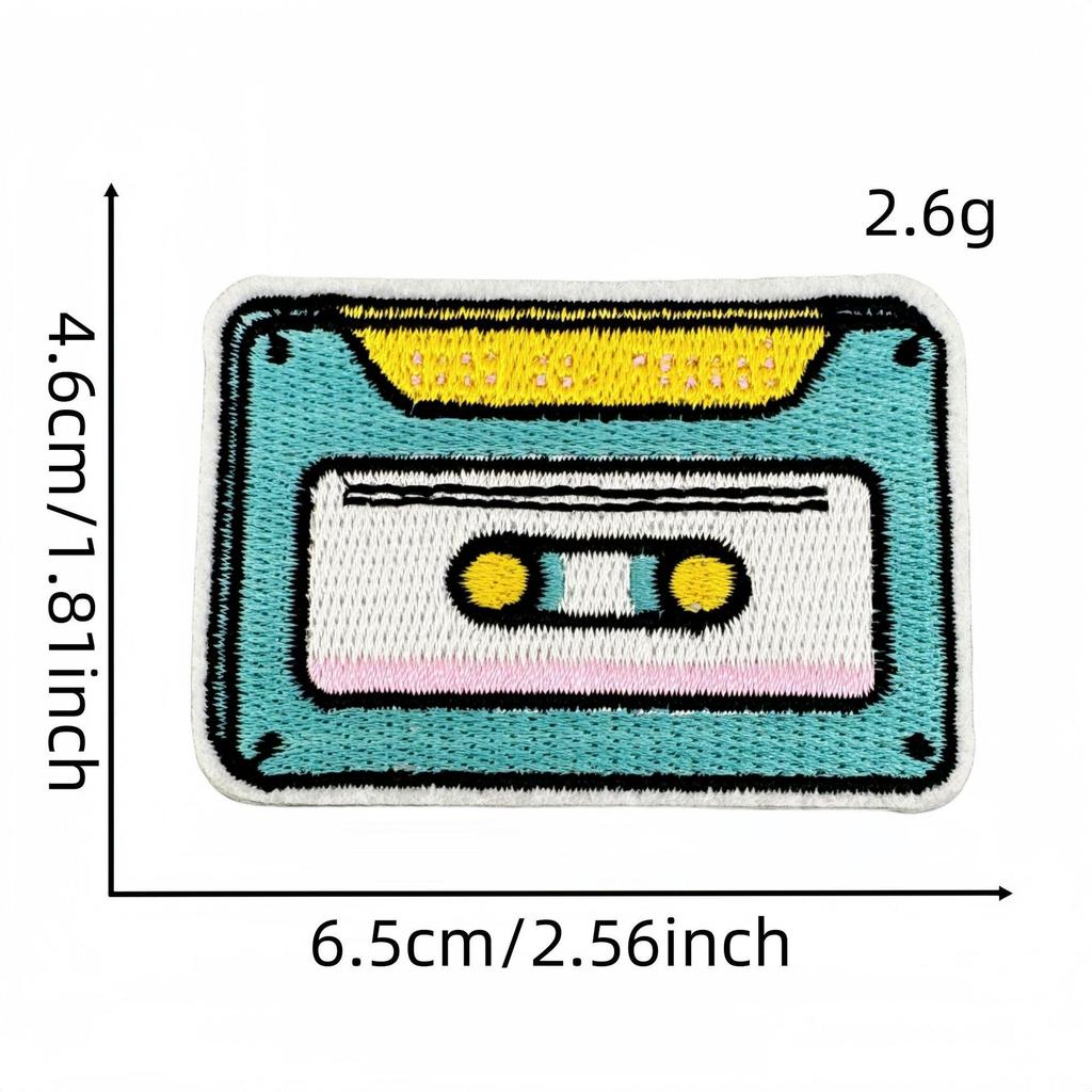 Retro Radio Telefon Aufnäher: Kreatives grenzüberschreitendes Graffiti-Design für Gepäck und Kleidung