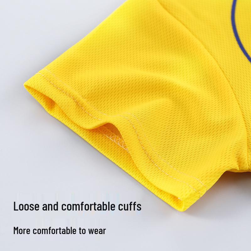 Kids' Quick-Dry Breathable Sports Set: Short Sleeve T-Shirt & Shorts for Soccer - Boys & Girls Summer Activewear