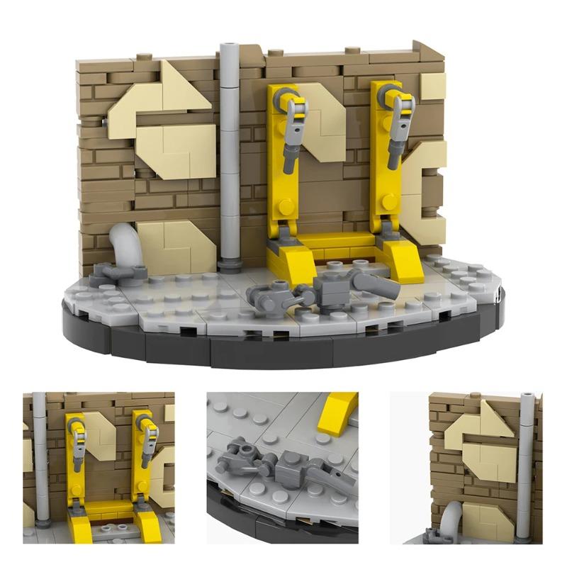 MOOXI Radiation Series MOC Bricks Set BrickHeaded T60 Power Armor Action Figures DIY Building Blocks Kids Toys For Children Gift