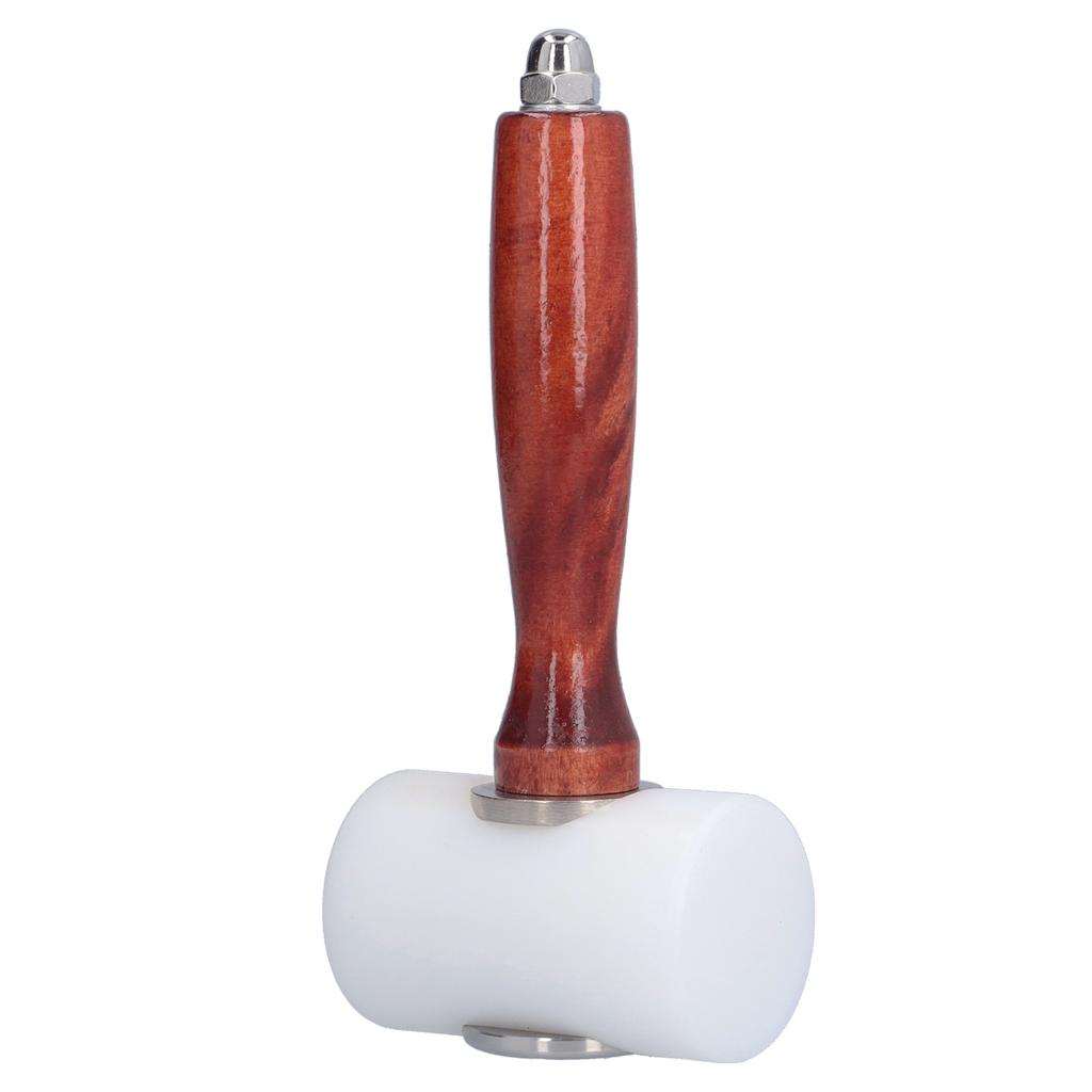 Leder Schnitzhammer Rutschfester und langlebiger Holzgriff Nylonhammer zum Stempeln Nähen von Leder