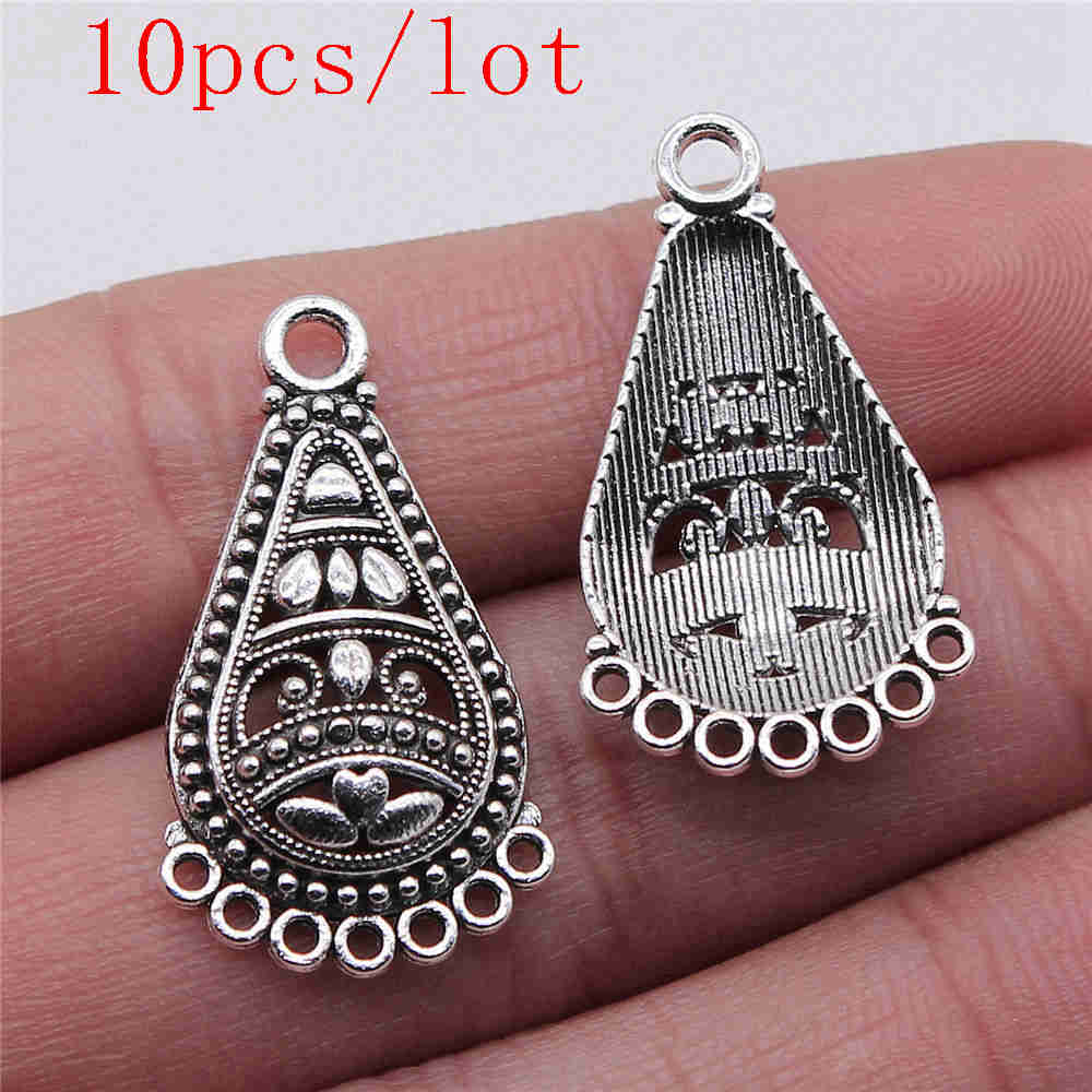 Round Perforated Earring Connectors Components Jewellery Making Supplies Art Crafts Diy Make Accessories