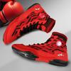 New high-top boxing shoes, men's and women's sanda free fighting, fighting training shoes, non-slip and wear-resistant wrestling shoes