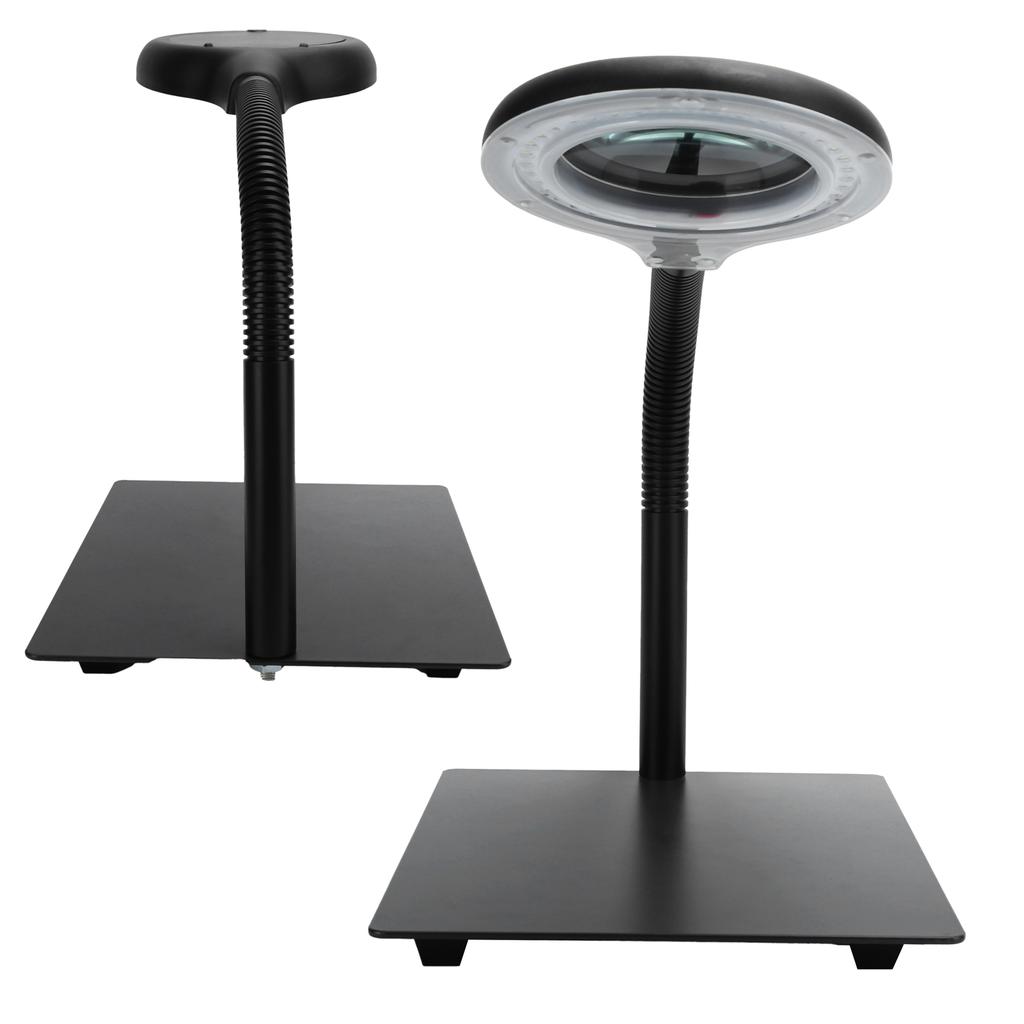 40LED Desk Magnifier Light Metal Base 15X Flexible Magnifying Lamp for Engraving ReadingUS Plug