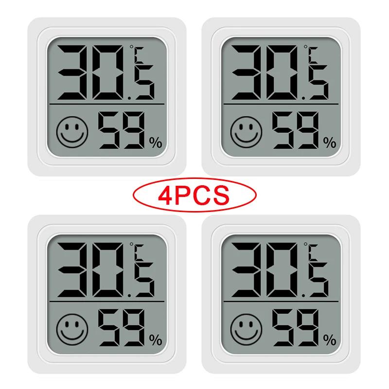 Temperature Meter Gauge LCD Screen Mini Digital Thermometer Hygrometer Sensor Gauge Weather Wall Mount Sensor For Home Use